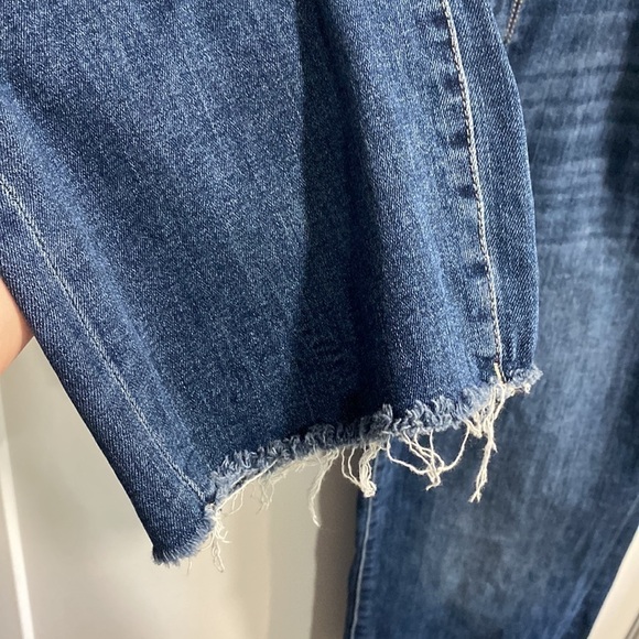 DL1961 Mara Ankle High Rise Instasculpt Straight Distressed Jeans Size 14 - Picture 7 of 16